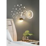 Led-wandlamp, dimbaar, kinderkamer, moderne kinderslaapkamer, bedlamp, creatief jongensmeisje, kamerlamp, sterrenhemel, astronaut, nachtlampje, 30 W, voor binnen