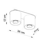 NIEUW zwarte keuken en de woonkamer-aluminium Sollux Orbus 2 SL.0054 ronde moderne plafondlamp Loft 1-FLG. LED GU-10 lampen - bij Amazon voor de voordeligste prijs