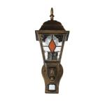 Buitenlamp met bewegingsmelder koper antiek H: 37,5 cm E27 sensor verlichting huis muur balkon terras