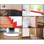 Zachte plint, 5 m, eiken, 32 x 23 mm, pvc, zelfklevend, knikhoek plint, hoekprofiel, aansluitprofiel, vloerlijst, rubberen plint