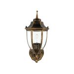 Rustieke wandlamp buiten in zwart koper E27 IP44 buitenlamp binnenplaats tuin balkon terras LYON