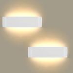 2-delige Wandlampen LED Binnen Modern Wandlampen Wit Up