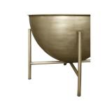 -Couchtisch aus Metall Gold, Höhe 46 cm, ideal als Ergänzung für moderne Inneneinrichtung, für Wohnzimmer, Eingänge und Schlafzimmer.