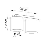NIEUW witte keuken en de woonkamer-aluminium Sollux Orbus 2 SL.0056 ronde moderne plafondlamp Loft 1-FLG. LED GU-10 lampen - bij Amazon voor de voordeligste prijs