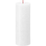 Rustieke stompkaarsen, wit, 4 stuks, 19 x 7 cm, decoratieve kaarsen voor huishouden, lengte brandduur 85 uur, ongeparfumeerde, natuurlijke plantenwas, zonder palmolie