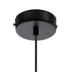 Hanglamp Priddy, 1-pits vintage hanglamp in industrieel design, retro hanglamp gemaakt van staal, kleur: zwart, wit, fitting: E27