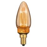 Vintage Design LED lamp in retro stijl voor sfeerverlichting E14 C35 Edison lamp, 2W 65lm 1800K extra warm wit 320° 230V flikkervrij, niet dimbaar