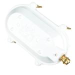 Buitenwandlamp van messing wit golvend glas IP64 weerbestendig solide maritim E27 buitenlamp balkon voordeur binnenplaats terras buiten