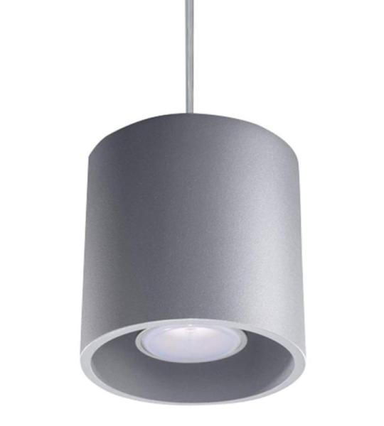 Orbis hanglamp met cilindrische kap - plafondlamp woonkamer eetkamer lamp - lamp keuken en hal gemaakt van aluminium in wit 10 x 10 x 110 cm
