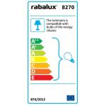 8270, Oslo wandlamp, metaal, 60 watt, E27, roestvrij staal, 28 x 24 x 28 cm