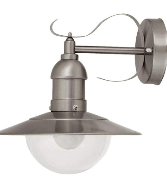 8270, Oslo wandlamp, metaal, 60 watt, E27, roestvrij staal, 28 x 24 x 28 cm