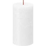 Rustieke stompkaarsen, wit, set van 4 stuks, lengte brandduur 60 uur, ongeparfumeerde, natuurlijke plantenwas, zonder palmolie, 13 x 7 cm
