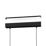Hornwood hanglamp, 3-lichts vintage pendellamp in industrieel ontwerp, retro plafondlamp hangend van staal en hout, kleur zwart, crème, bruin, FSC-gecertificeerd, E27