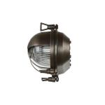 Buitenlamp muur maritiem zwart antiek massief messing glas IP64 B: 21 cm H: 13 cm E27 wandlamp tuinlamp scheepslamp