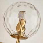 Led-wandlamp voor binnen rond glas kristal wandlamp rustiek wanddecoratie verlichting landhuisstijl wandverlichting slaapkamer woonkamer kinderkamer badkamer loft lampen E27