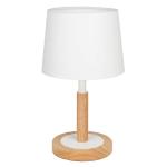Nachtkastlamp, dimbaar van hout, moderne stijl, led-tafellamp, bureaulamp, retro voor slaapkamer of in hotel of café, wit