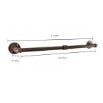 Rohrhandtuch Bar Wand montiert Industriehandtuch Rack Halter Rustikale Heavy Duty Badezimmer Hardware (24 inch, Rote Bronze)