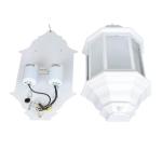 Wandlamp outdoor wit vintage, balkonlamp muur, 2-lichts, IP44, E27, B:24 cm, balkon, terras, tuin, buitenlamp, maritieme buitenlamp