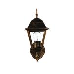 Elegante buitenlamp wand aluminium IP44 E27 in zwart koper TIROL wandlamp buiten tuinhuis