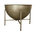 -Couchtisch aus Metall Gold, Höhe 46 cm, ideal als Ergänzung für moderne Inneneinrichtung, für Wohnzimmer, Eingänge und Schlafzimmer.