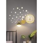30 W led-wandlamp voor kinderkamer, dimbaar, creatieve wandlamp voor jongens en meisjes, kamerlamp, modern nachtlampje, sterrenhemm, astronaut, nachtlampje, 30 W, binnenwandverlich