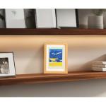 Vintage fotolijst moderne MDF is geschikt als tafelstandaard en voor aan de muur, staand of liggend formaat (XK00404,10 inch)