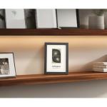 (XK00403,8 inch) Fotolijstset, zwart, rustiek, voor foto's van 20 x 15 cm, opgehangen of tafelblad, cadeau voor bruiloft, jubileum, vrienden