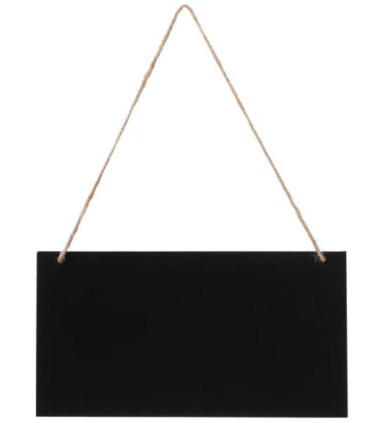 Klein krijtbord, memobord om op te hangen, voor decoratie, 26 x 14 cm