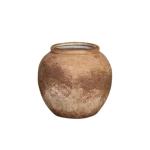 Bloemen ​​Keramische Vaas Set van 3 China Stijl Vaas Bloemenvat Decor Beton Pot Rustieke Decoratieve Bloemenvaas voor Home Decor, Tafel Woonkamer Decor, Plank Decor (S)