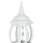 Brest Buitenwandlamp, aluminium en glas, wit, IP23, voor tuin, ingang, balkon, T:24,5 cm, E27 lantaarn, rustieke wandlamp voor buiten