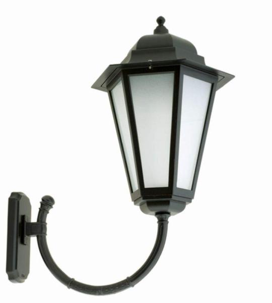 Wandlamp voor buiten, aluminium, hoogte: 71 cm groot, IP43, rustiek Dasava, outdoor wandlamp, lantaarn, huis, tuin
