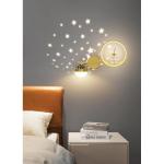 30 W led-wandlamp voor kinderkamer, dimbaar, creatieve wandlamp voor jongens en meisjes, kamerlamp, modern nachtlampje, sterrenhemm, astronaut, nachtlampje, 30 W, binnenwandverlich
