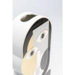 Design vaas Abstract Lady, zwart/wit/grijs, bloemenvaas, decoratievaas, pot voor bloemen, tafelvaas, 43 cm