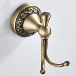 Handdoekhaak antiek, kledinghaak messing, garderobehaken handdoekhouder rustiek retro met boren wandmontage landhuisstijl nostalgie voor douche