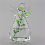 Blumenvase in Engelsform, niedlich, klares Glas, Blumenständer, hängende Vase für Hydrokulturbehälter, Wohnzimmer, Schlafzimmer, Heimdekoration