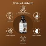 Hout, 1 liter, hout, getint, water, antieke meubels, houtkleur, op waterbasis (koloniale stijl donkerbruin)