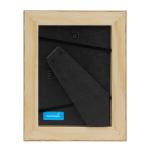 Fotolijst, 15 x 20 cm, hout, wit, echt houten frame, rustiek, strandhuis, Made in Germany, echt glas, om op te hangen en neer te zetten, extra accessoires - drijfhoutlook met een v