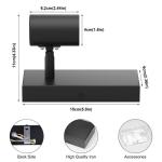 Wandlamp, E27, vintage, industrieel, draaibaar, retro, van metaal, wandverlichting voor trap, hal, slaapkamer, woonkamer, keuken, zwart, lamp niet inbegrepen