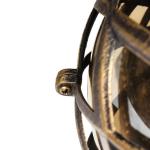 XXL buitenwandlamp Kairo van gegoten aluminium in koper antiek IP44 weerbestendig H: 40 cm voor terras tuin huismuur buitenverlichting wandlamp binnenplaats