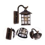 wandlamp, ijzer, rustiek, antieke look, buiten, waterdicht, vintage, wandlamp, hal, lichtbruin
