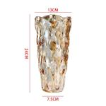 Glazen bloemenvaas, moderne minimalistische vaas, Scandinavisch glas, bloemen, handgemaakte bloemarrangement, decoratie, hydrocultuur, ornament voor thuis, eettafel, cadeau voor br