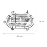 Wandlamp buiten antiek echt messing roestvrij IP64 maritieme stijl messing lamp buitenlamp grondstuk huis balkon