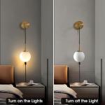 Industrie Innen Wandleuchte mit Stecker Vintage Metall Wandlicht Lampen mit Schalter E27 Metall Wandbeleuchtung Warme Licht Einstellbare Drop Wandlampe für Wohnzimmer Restaurant (
