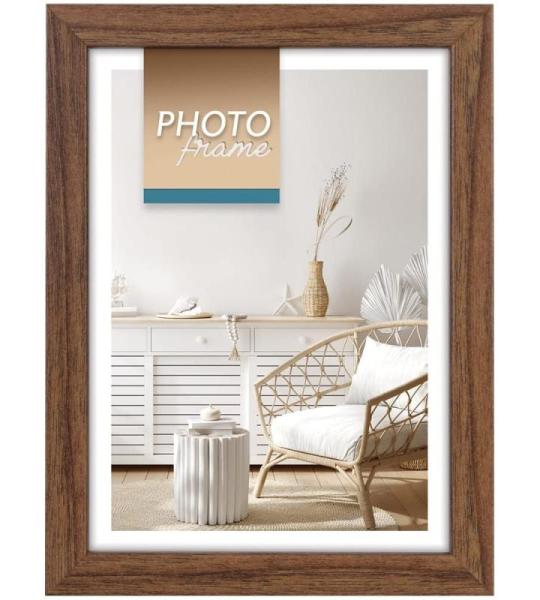 matches21 fotolijst hout donkerbruin korrelig rustiek landhuis staand formaat liggend formaat 1 stk 15x20 cm