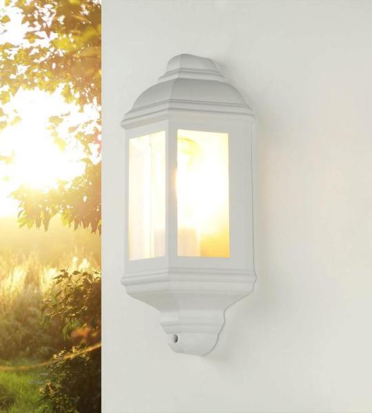 Rustieke buitenwandlamp "Livorno" wit met E27 fitting tot 60W - scheepslamp scheepslamp buitenlamp