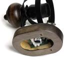 Wandlamp glas hout metaal in zwart bruin wit woonkamer slaapkamer B: 14 cm E27 origineel rustiek landhuis wandlamp hal PETRONEL