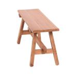 Rustiekhouten bank Anzio 90 | 90x39x26cm (BxHxD), bank gemaakt van mahonie hout | inklapbare zitbank, houten bank, keukenbank van hout, vouwbank | kleur: 08 honingkleuren gewaxt