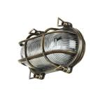 Buitenwandlamp van messing glas Checker Glass IP64 Weerbestendig Solid Maritime antiek messing E27 Buitenverlichting Tuin Balkon Voordeur Binnenplaats