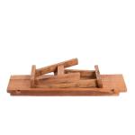 Rustiekhouten bank Anzio 90 | 90x39x26cm (BxHxD), bank gemaakt van mahonie hout | inklapbare zitbank, houten bank, keukenbank van hout, vouwbank | kleur: 08 honingkleuren gewaxt