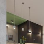 Orbis Downlight Wandlamp | Modern ontwerp met cilindrische vorm | Gemaakt van aluminium met 1 vervangbare G9-lamp | Grijs, 10 x 12 x 10 cm